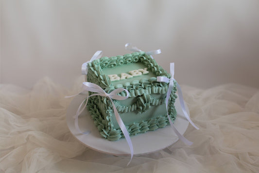 Monochrome Vintage Cake (Square)