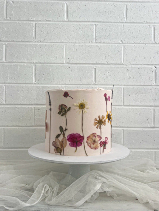 Pressed Flower Cake