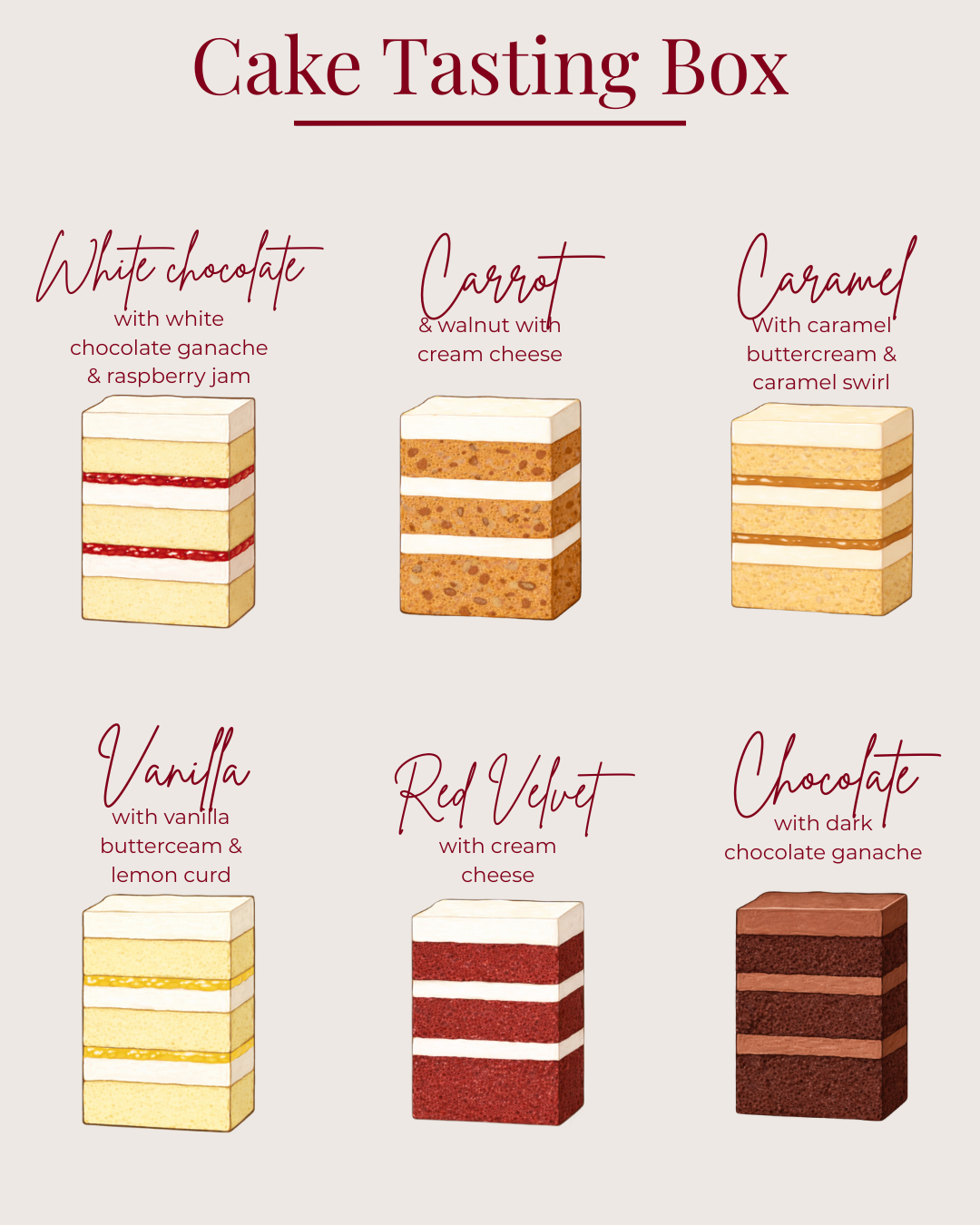 Cake Tasting Box (27th & 28th of Feb)