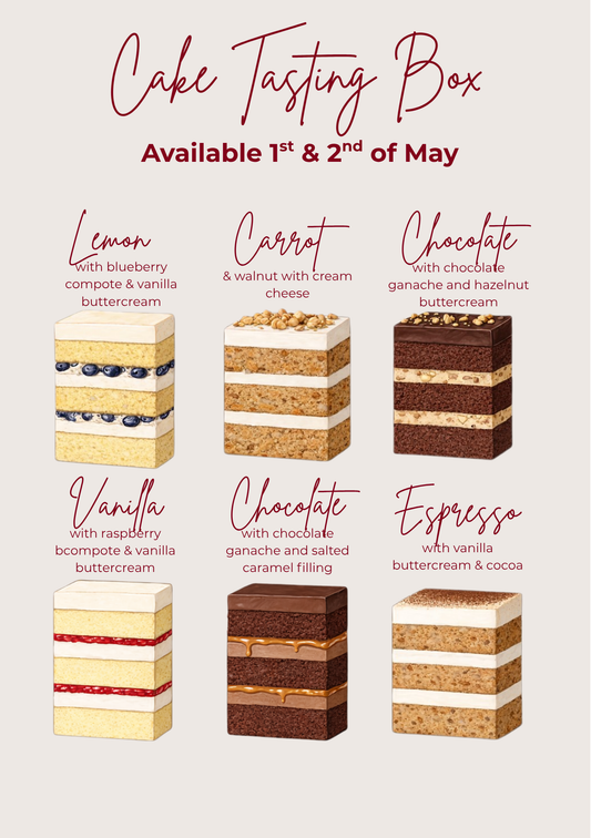 Cake Tasting Box (1st & 2nd of May)