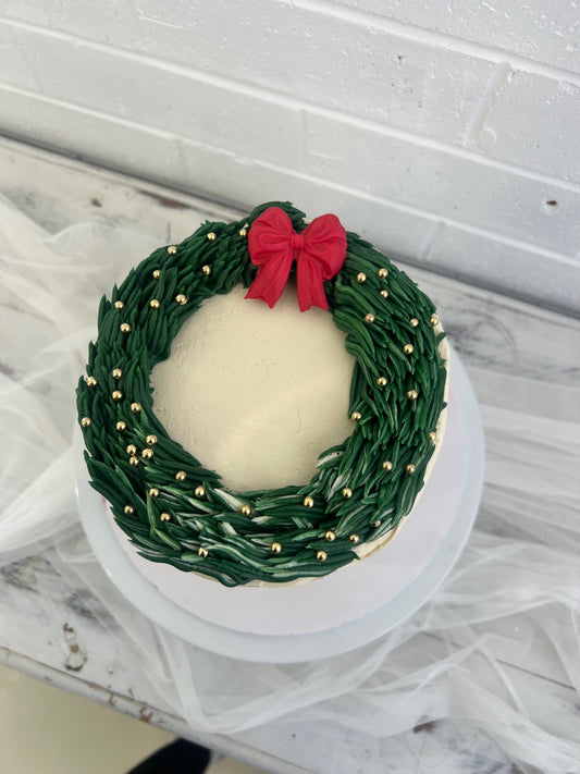 The Christmas Wreath Cake