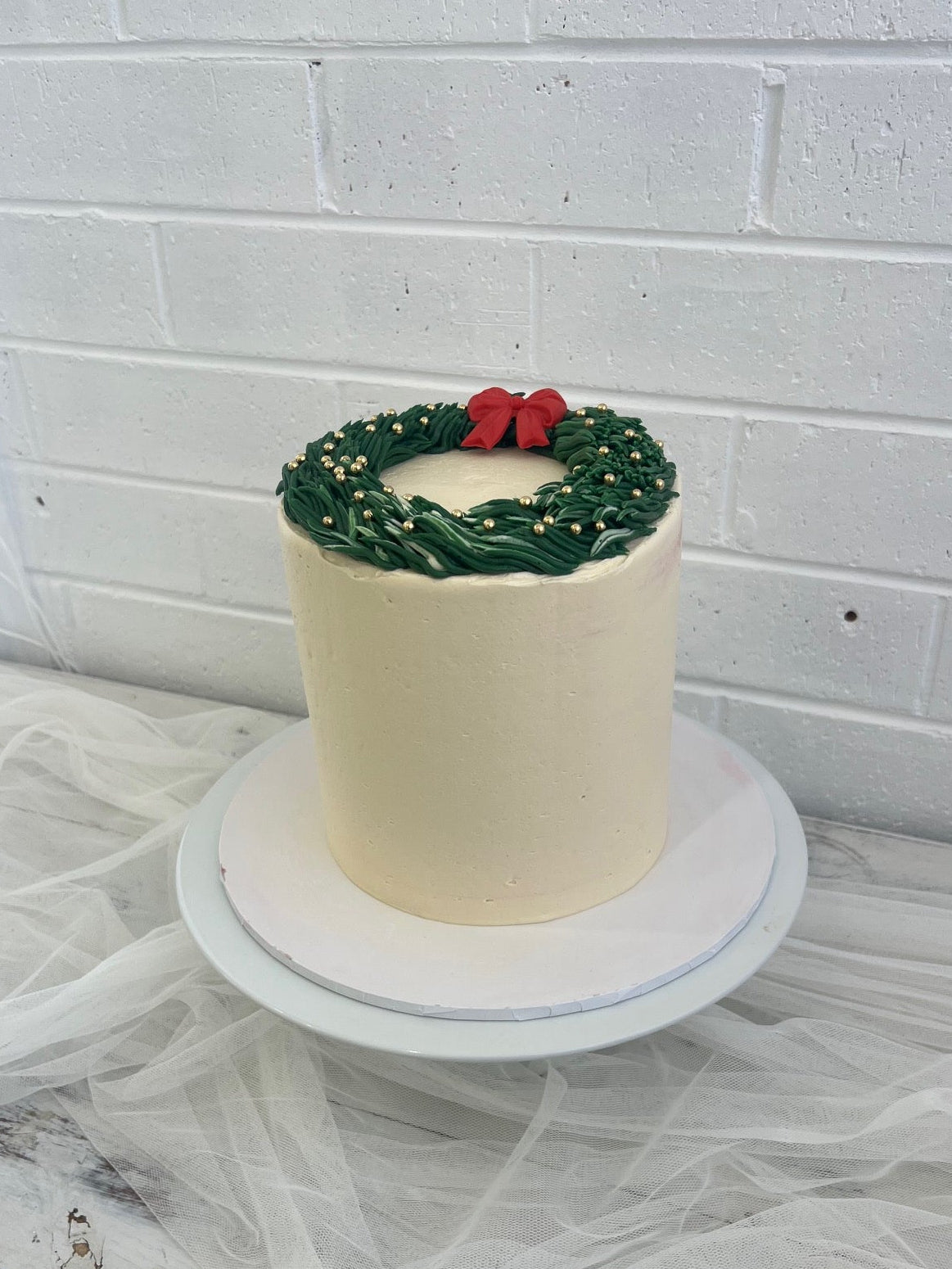 The Christmas Wreath Cake